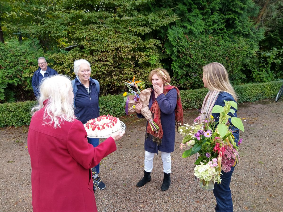        OTD 27-9-20 onderlinge dank met EH bloemen